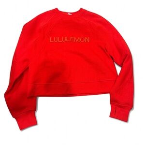Lululemon Wordmark Red Sweatshirt
